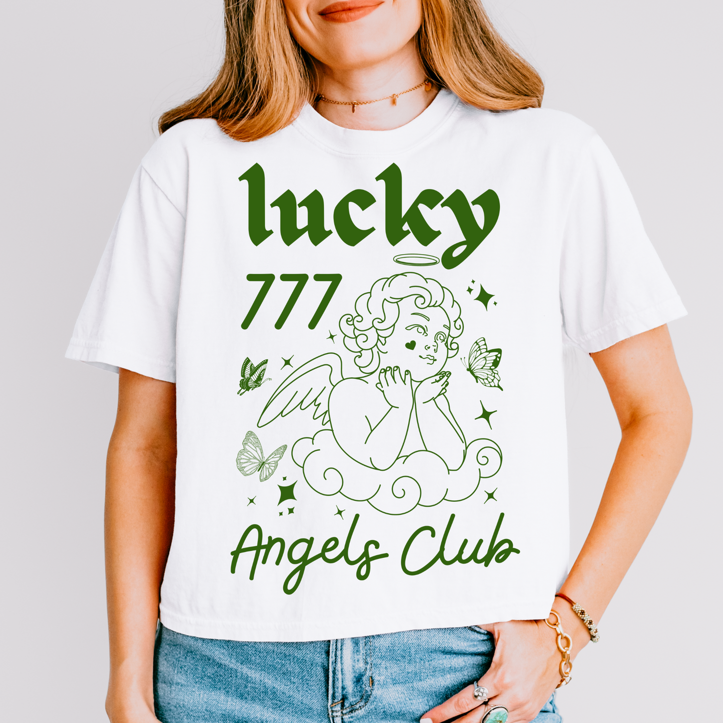 Lucky Angels Club Saint Patrick's Day DTF Transfer