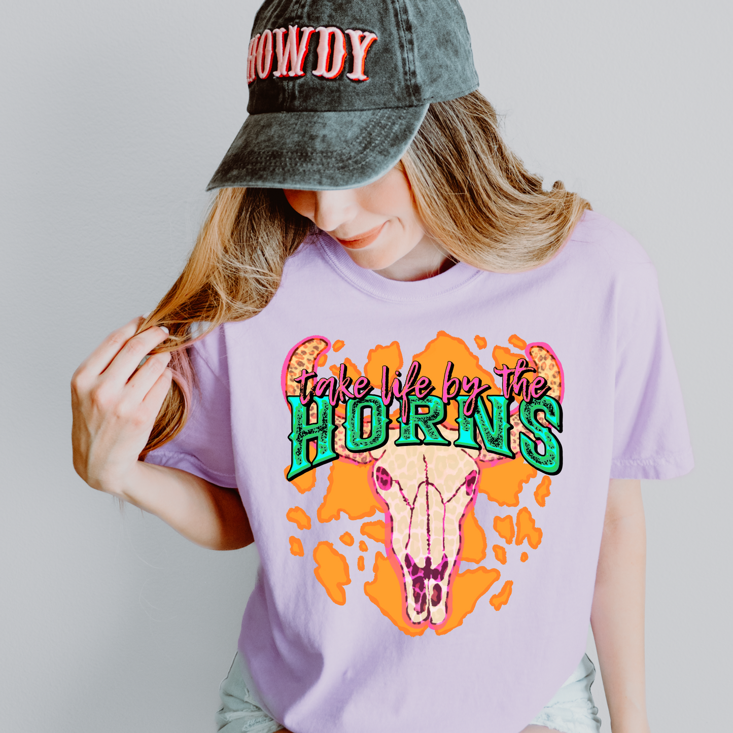 Take Life by the Horns Western DTF Transfer