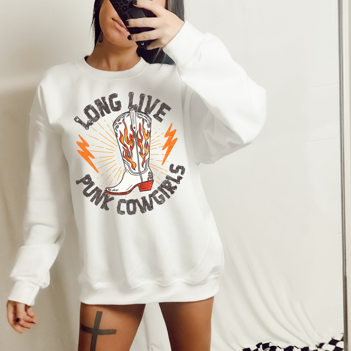 Long Live Punk Cowgirls Western DTF Transfer