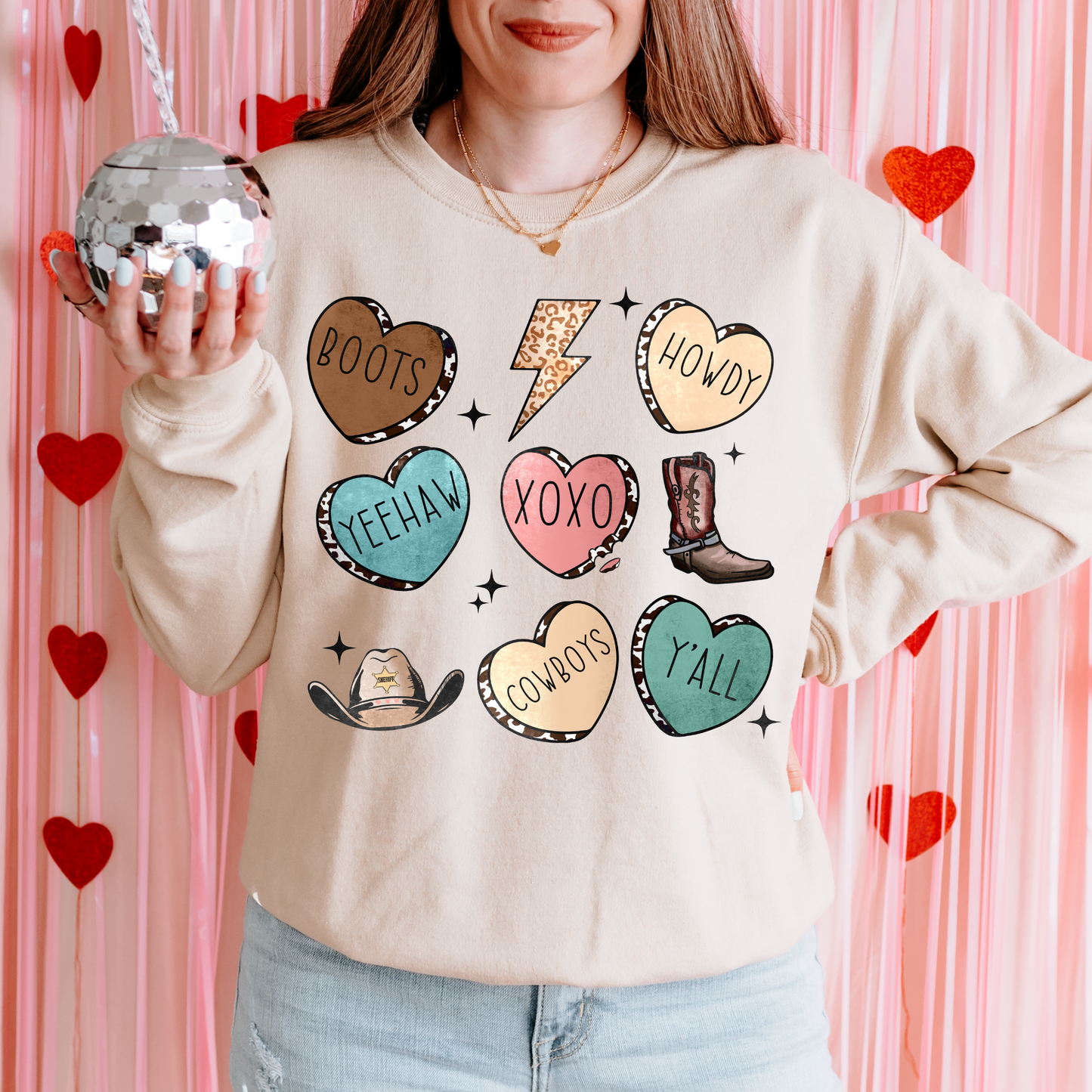 Western Heart 2 Variety Valentine's DTF Transfer