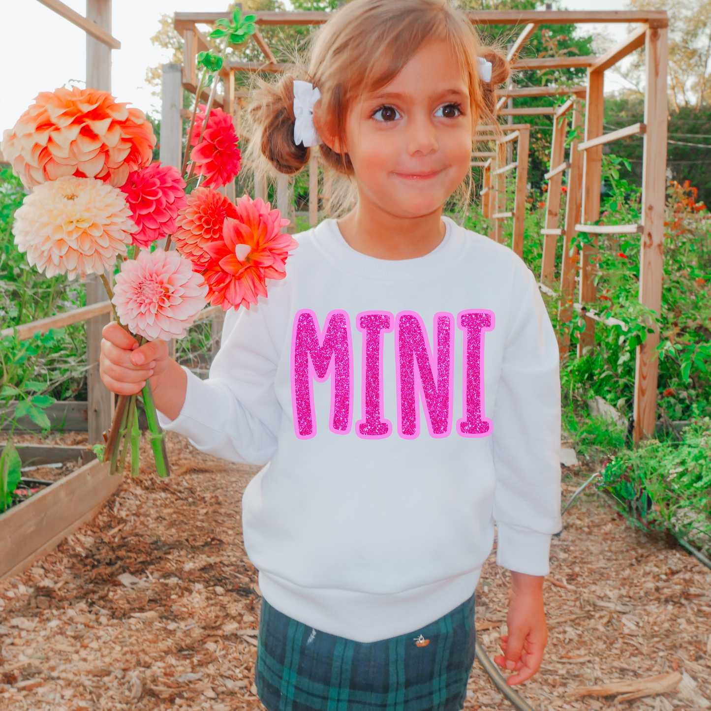 Mini Pink Faux Glitter Valentine's DTF Transfer