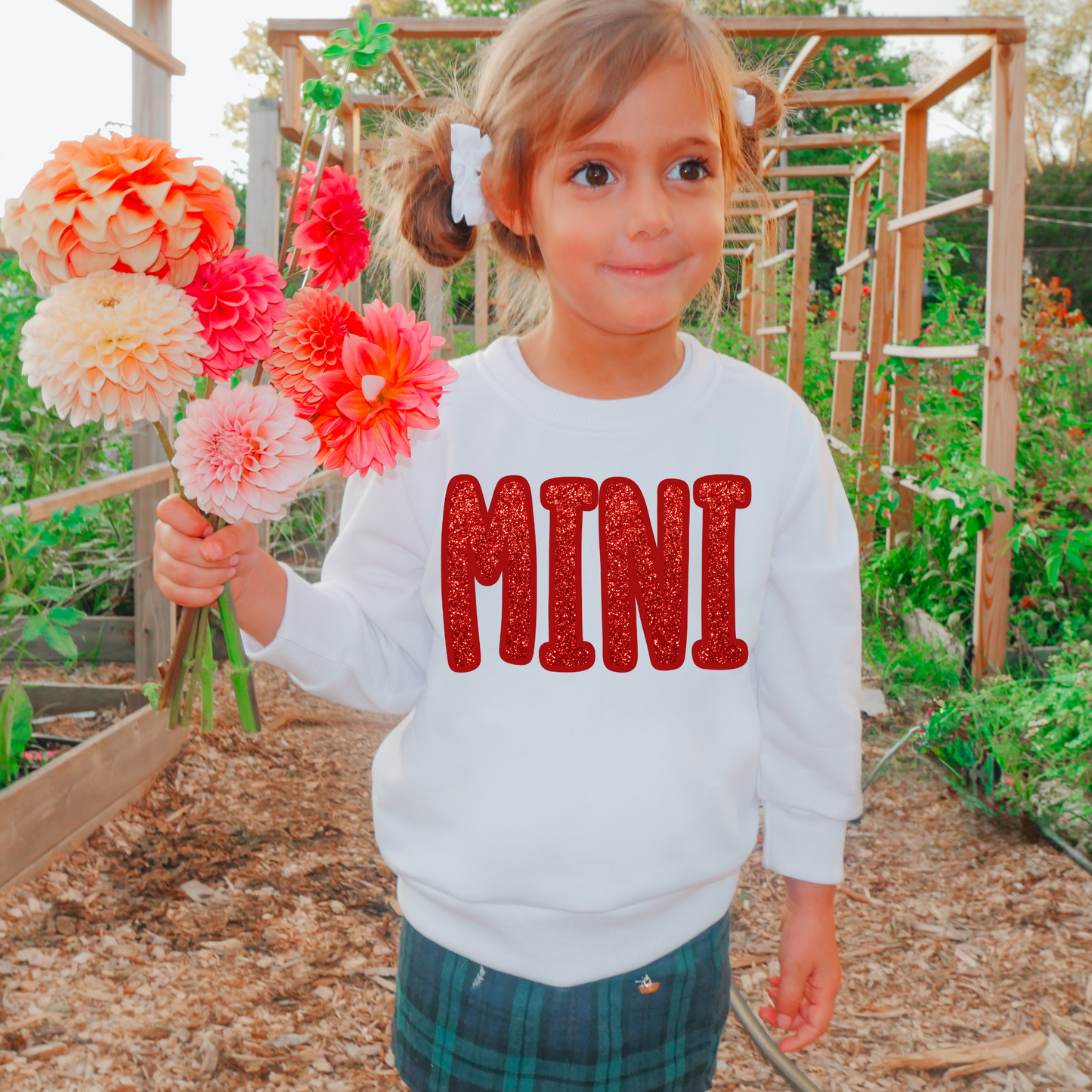 Mini Red Faux Glitter Valentine's DTF Transfer