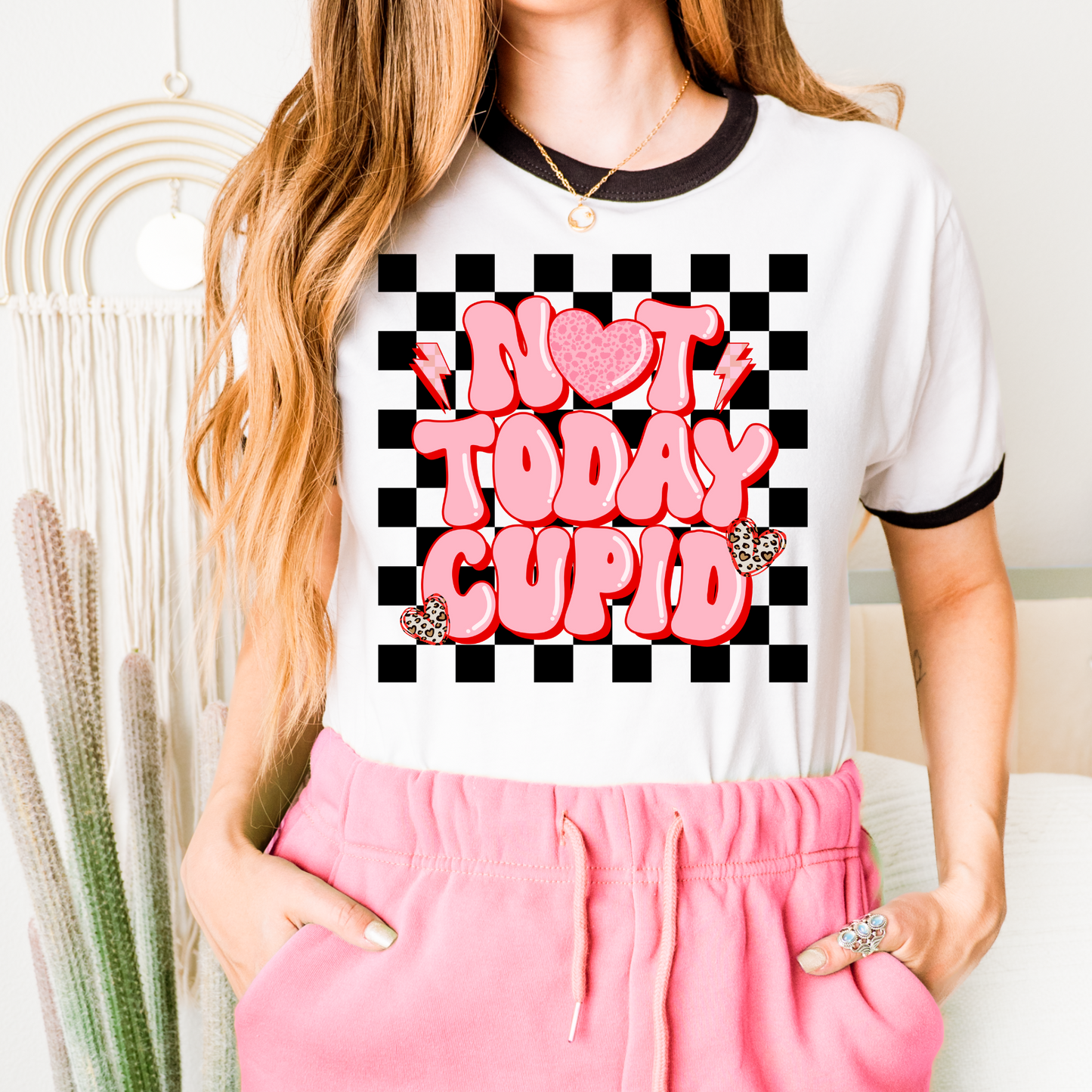 Retro Not Today Cupid Valentine's DTF Transfer