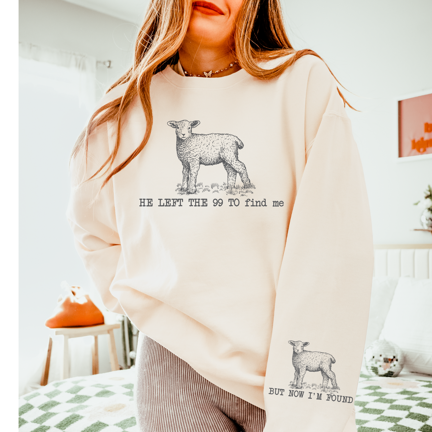 He Left The 99 to Find Me Easter Faith DTF Transfer (Inlcudes Front + Sleeve)