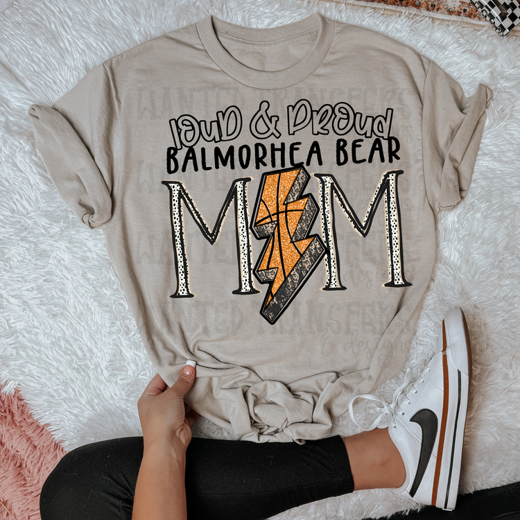 Basketball School Spirit Balmorhea Bear DTF Transfer