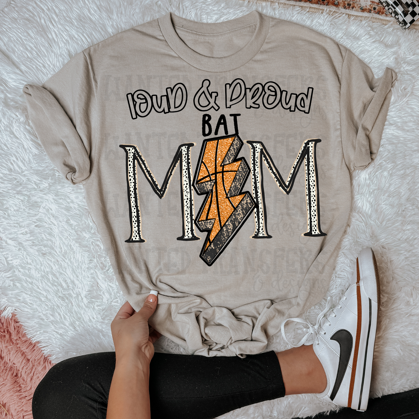 Basketball School Spirit Bat DTF Transfer