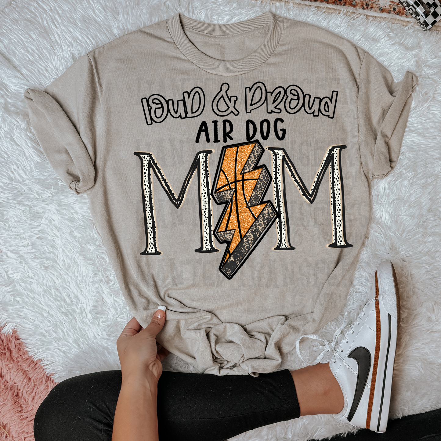 Basketball School Spirit Air Dog DTF Transfer