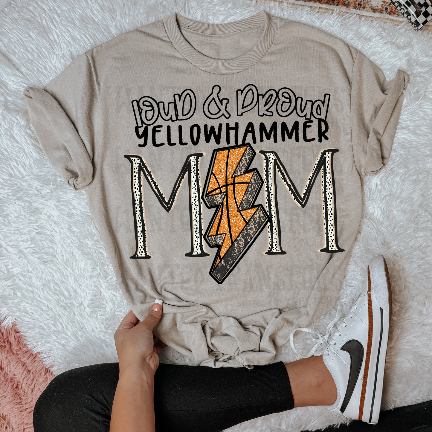 Basketball School Spirit Yellowhammer DTF Transfer