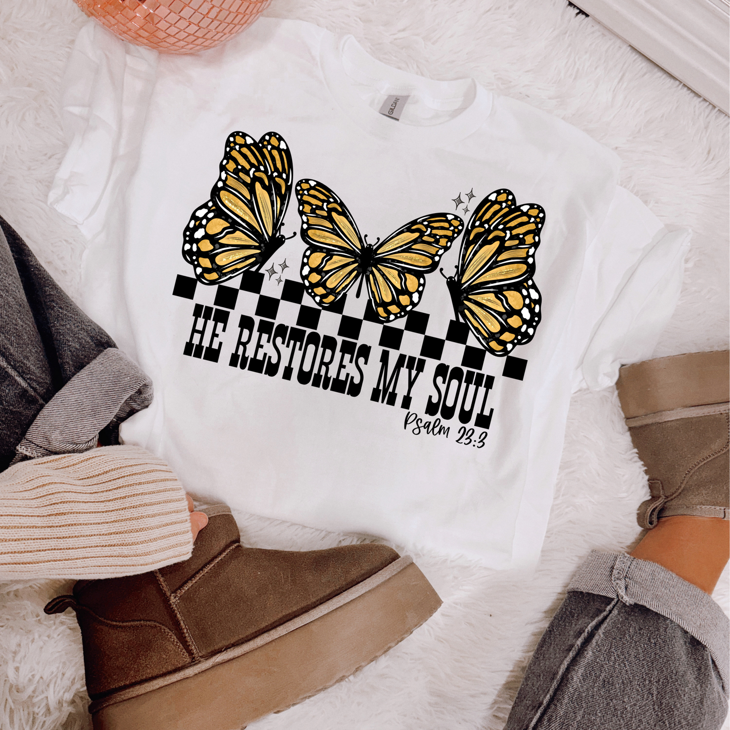 He Restores my Soul Faith PNG Digital Download