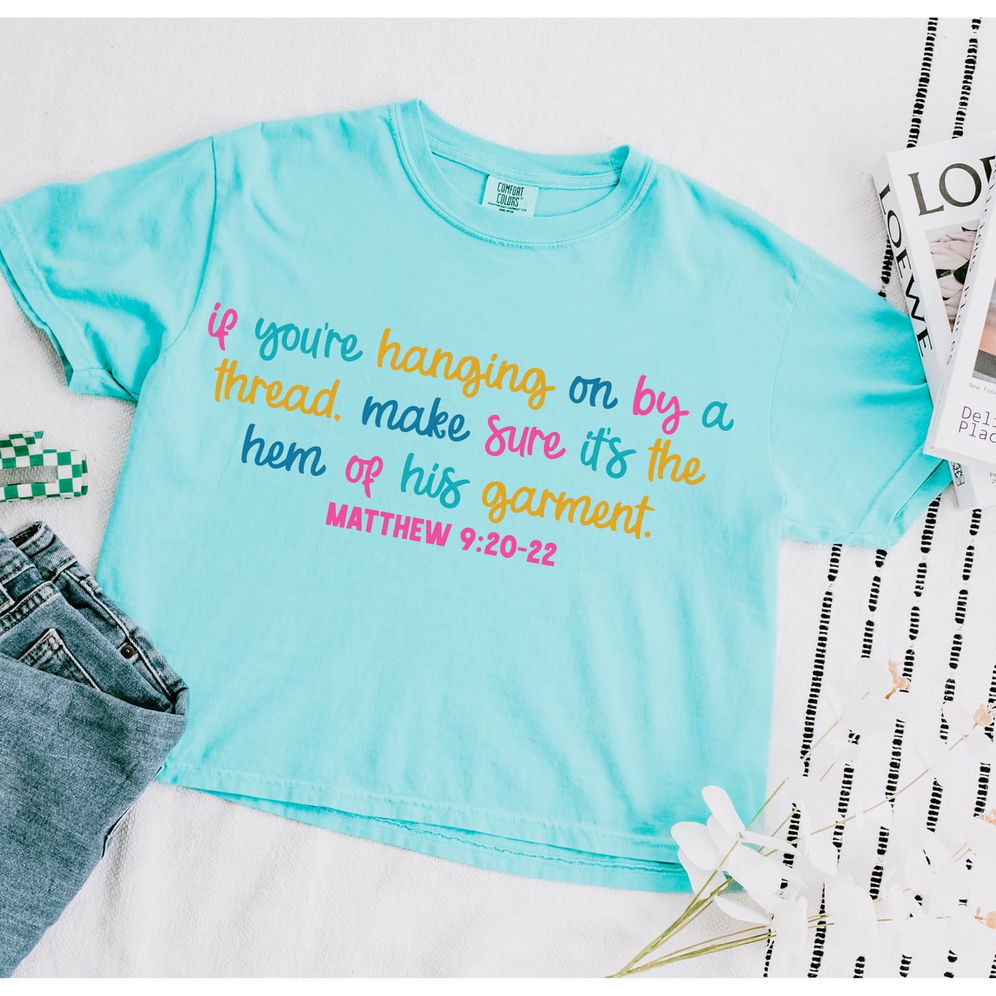 If You're Hanging on by a Thread Neon Faith DTF Transfer