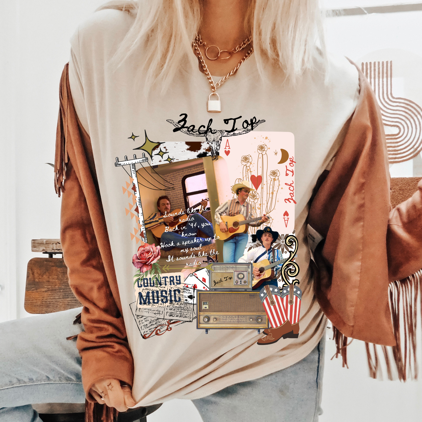 Top Music Collage DTF Transfer