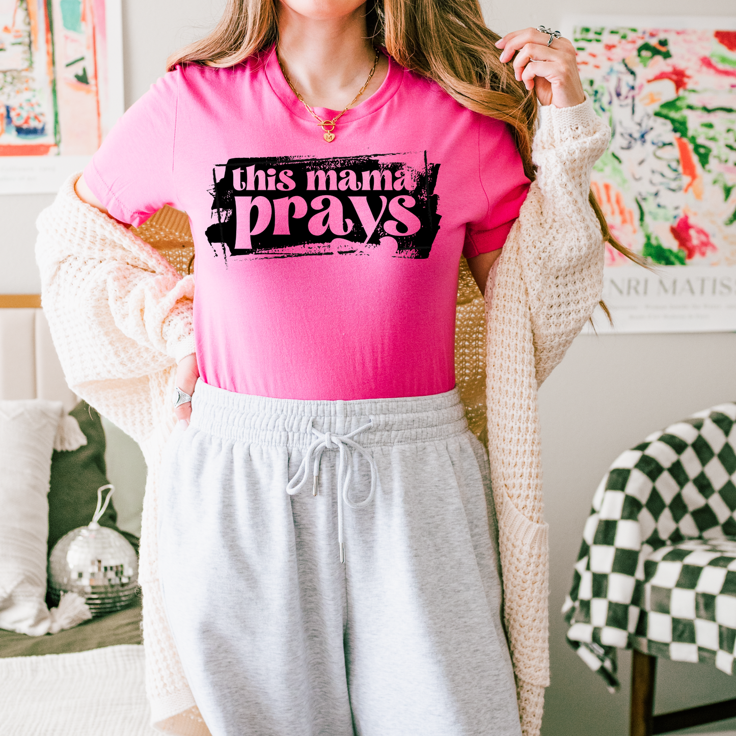 This Mama Prays Faith Screen Print Transfer