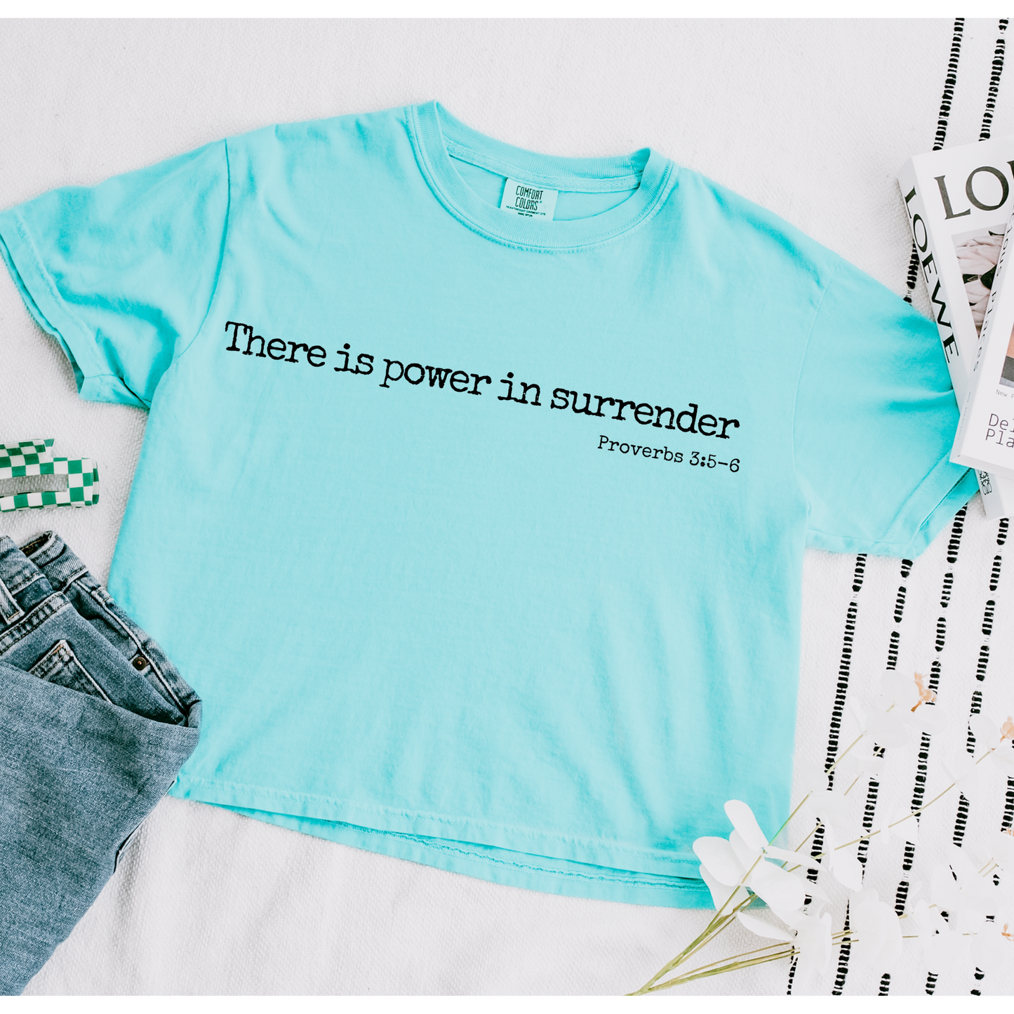 There is Power in Surrender Faith DTF Transfer