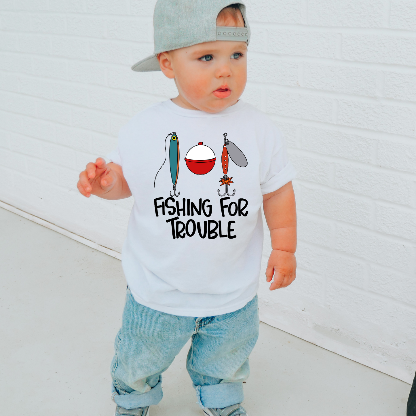 Fishing for Trouble DTF Transfer