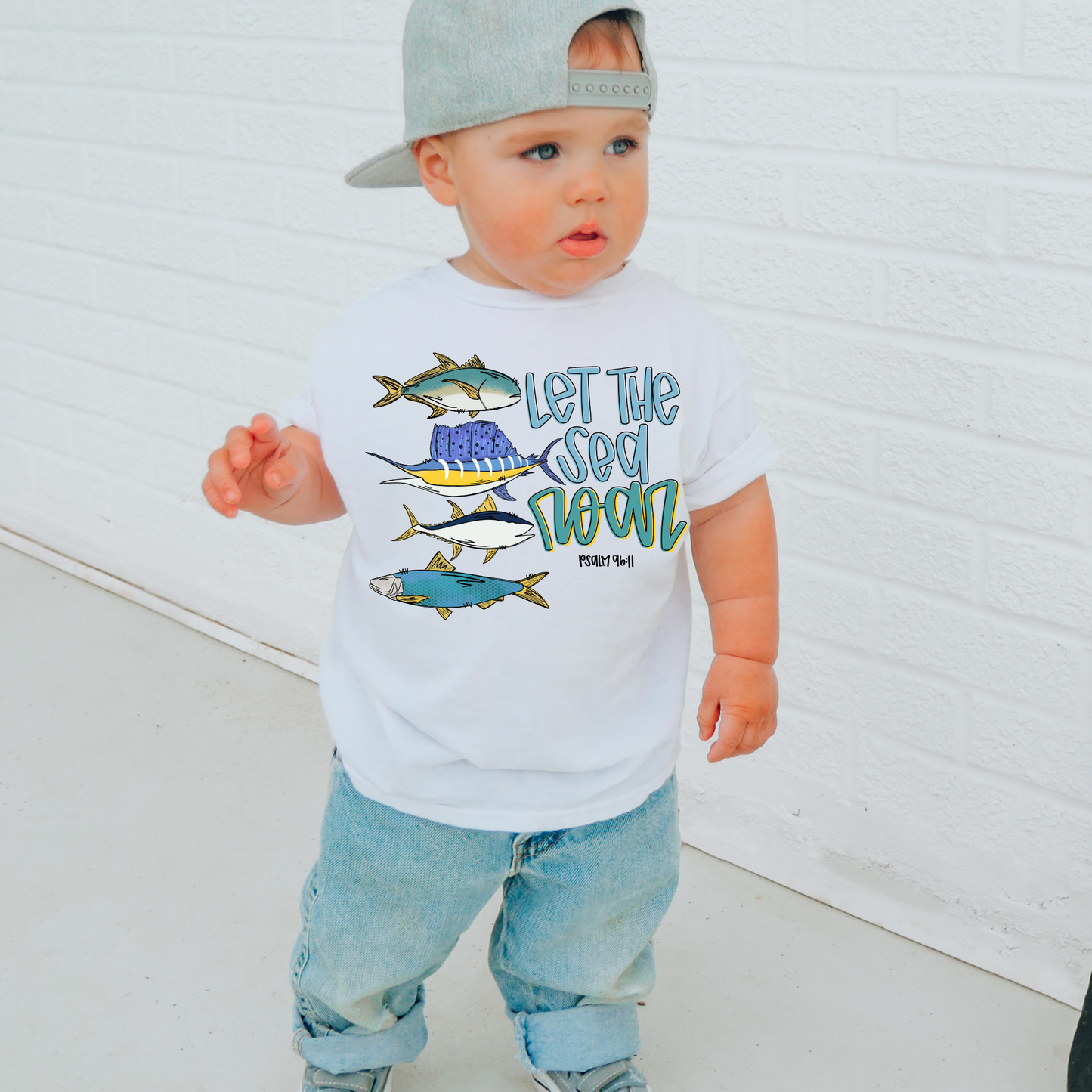 Let the Sea Roar Deep Sea Fishing Saltwater Faith DTF Transfer