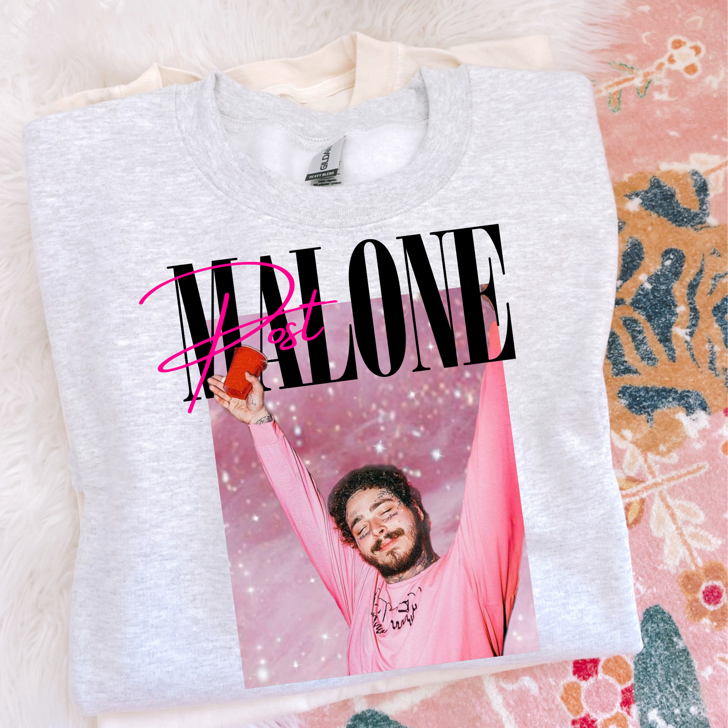 Malone 90's Black Font DTF Transfer