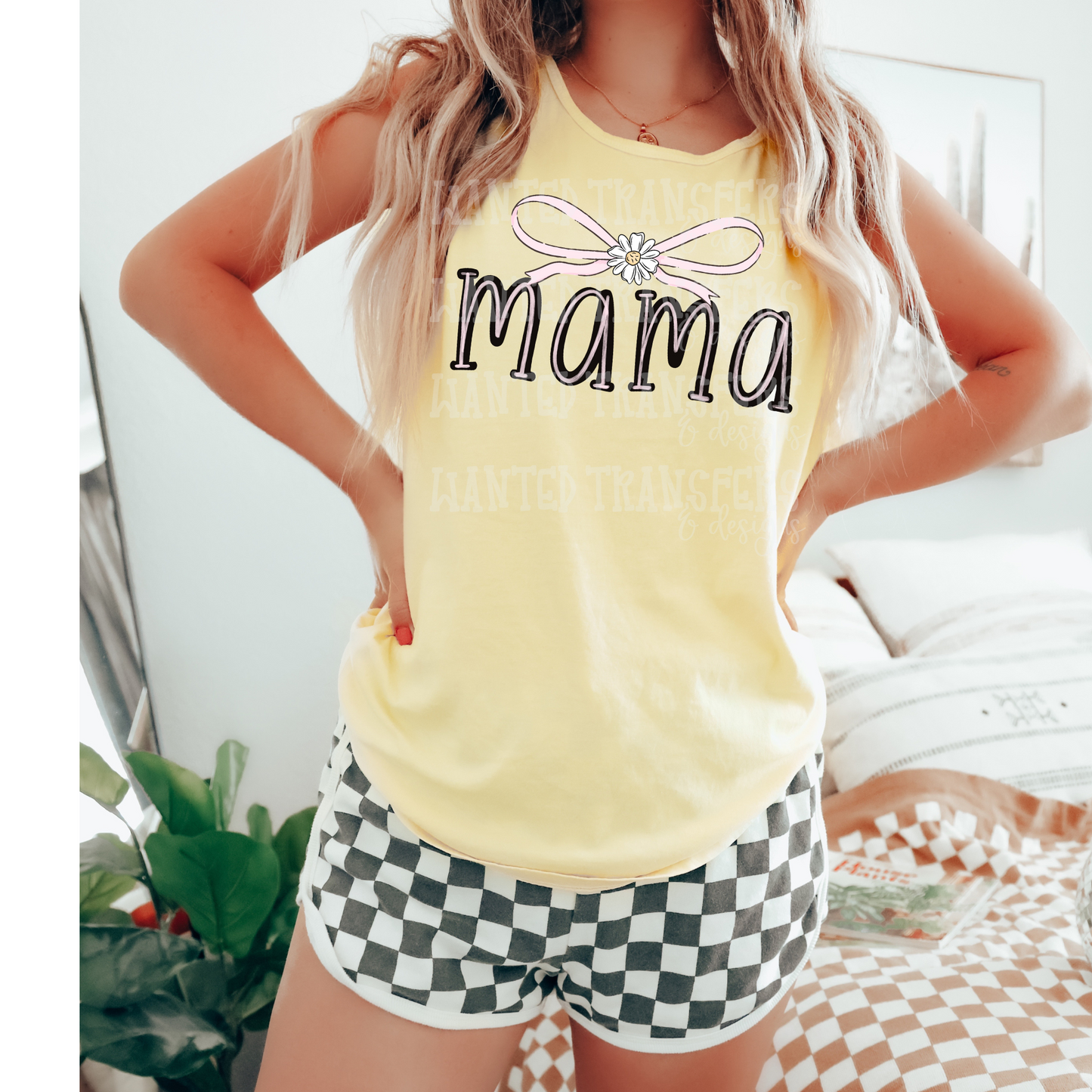 Preppy Mama Bow (Light Pink) Exclusive Sublimation Transfer
