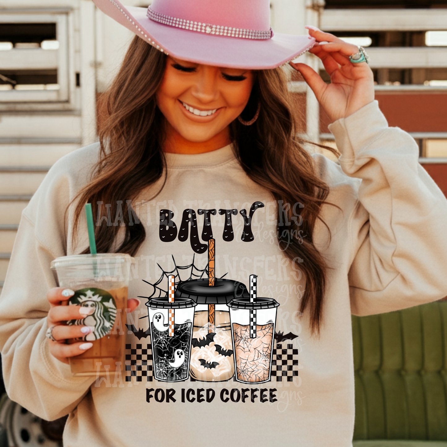 Batty for Iced Coffee Exclusive Sublimation Transfer