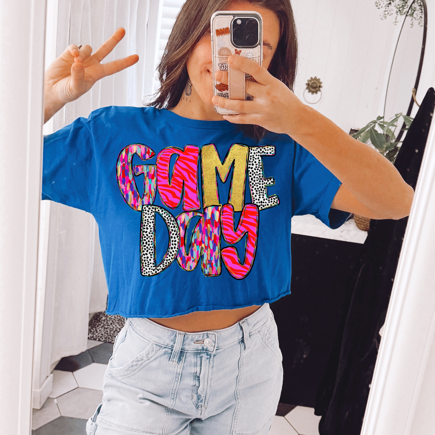 Neon Brushstroke Game Day DTF Transfer