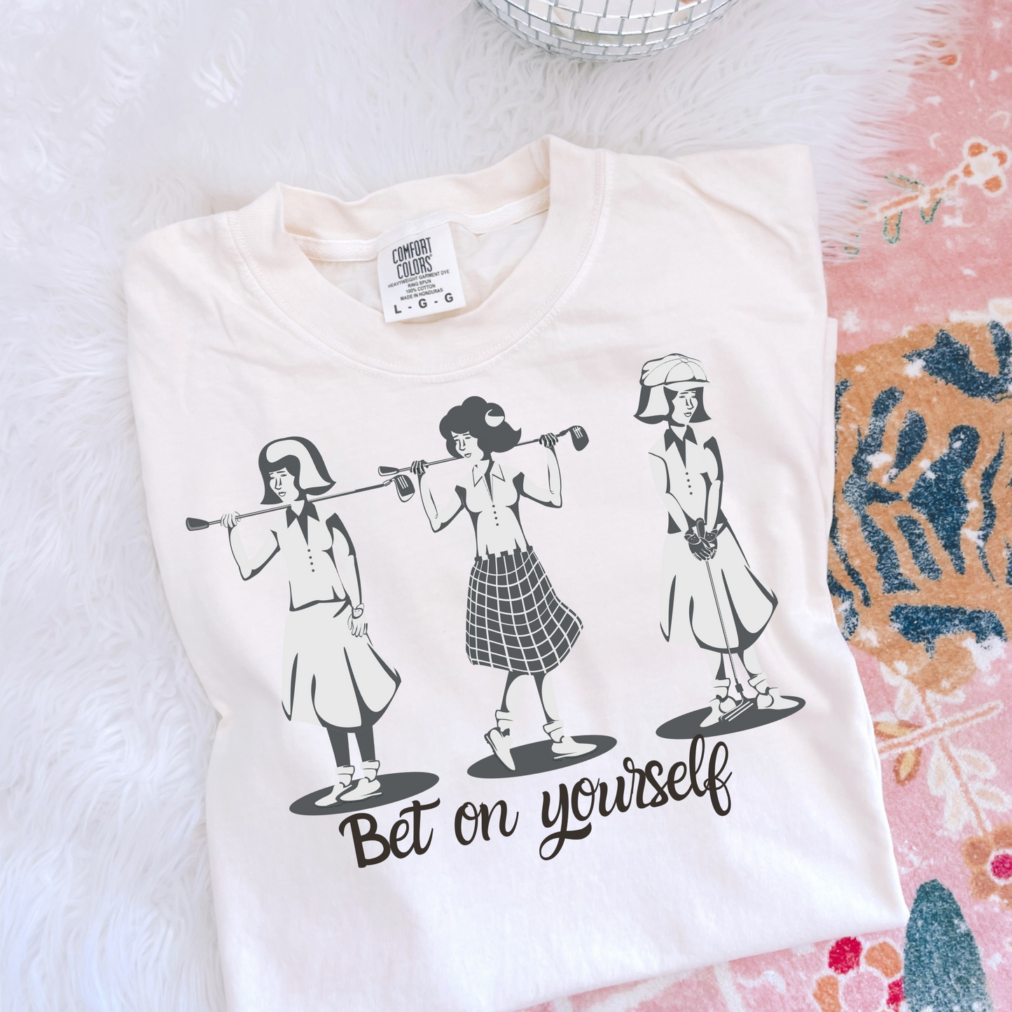 Bet on Yourself Vintage Preppy Golf DTF Transfer