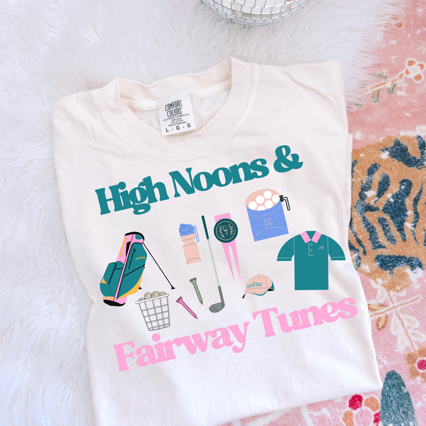 High Noons & Faireway Tunes Preppy Golf DTF Transfer