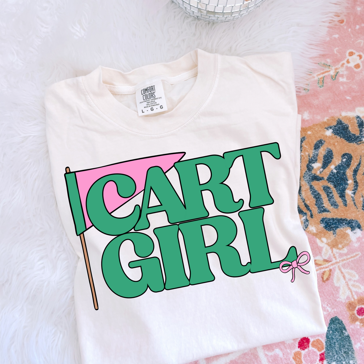 Cart Girl Preppy Golf DTF Transfer