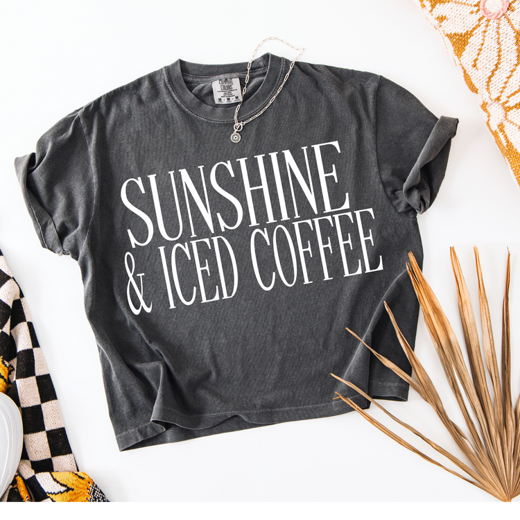 Sunshine & Iced Coffee Screen Print Transfer