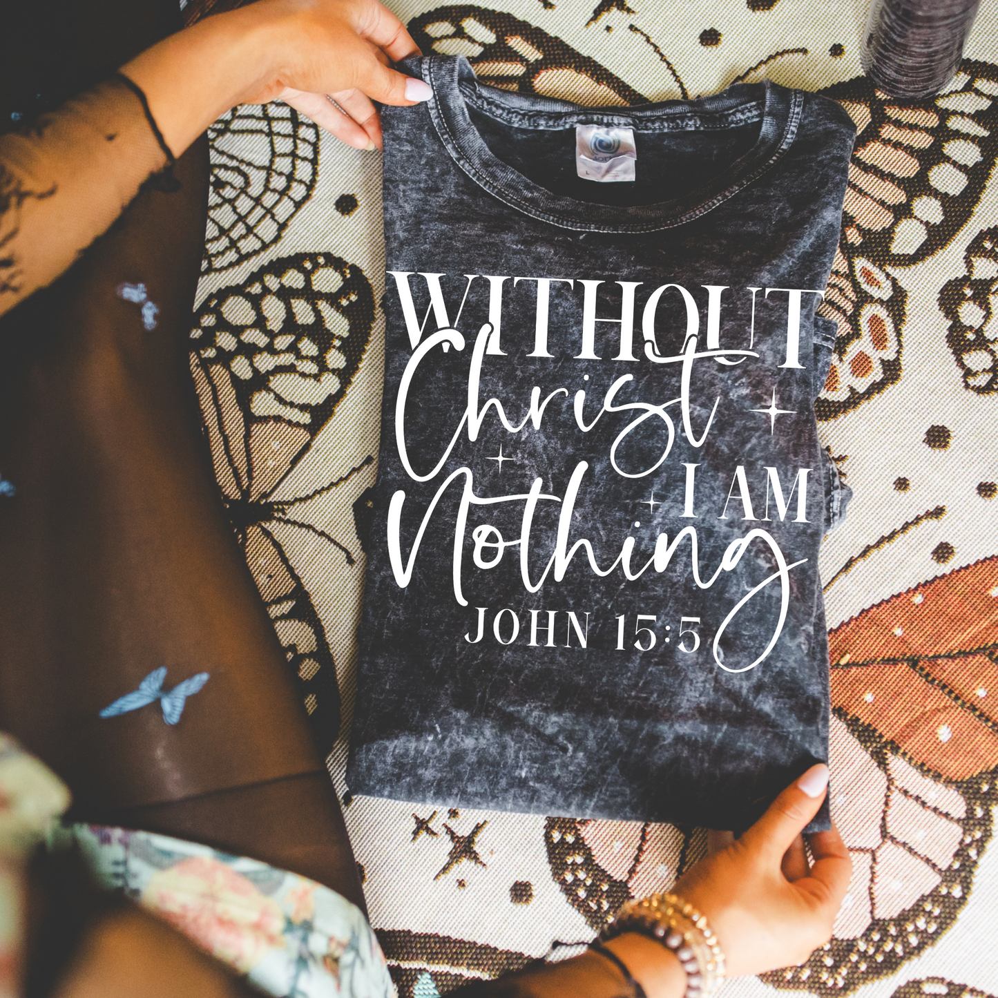 Without Christ I am Nothing DTF Transfer