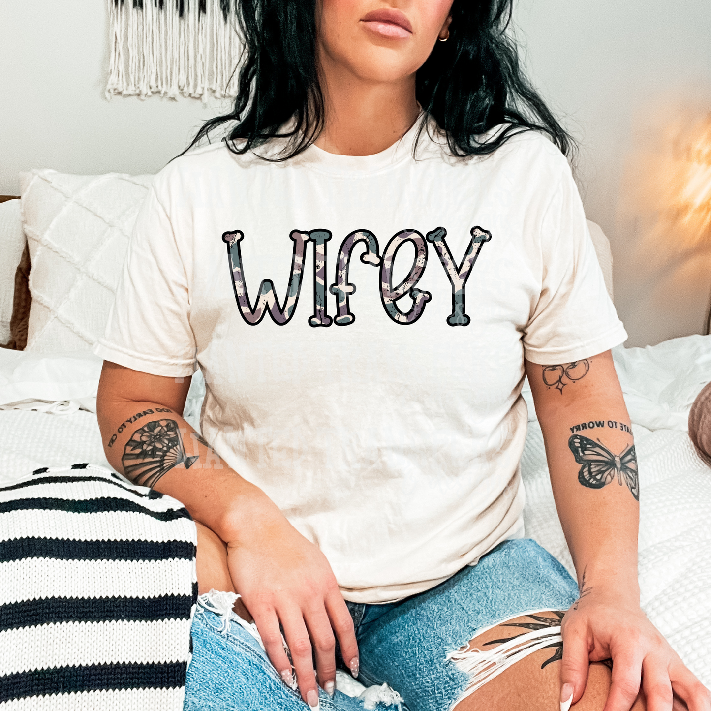 Wifey Camo (Distressed) Exclusive Sublimation Transfer