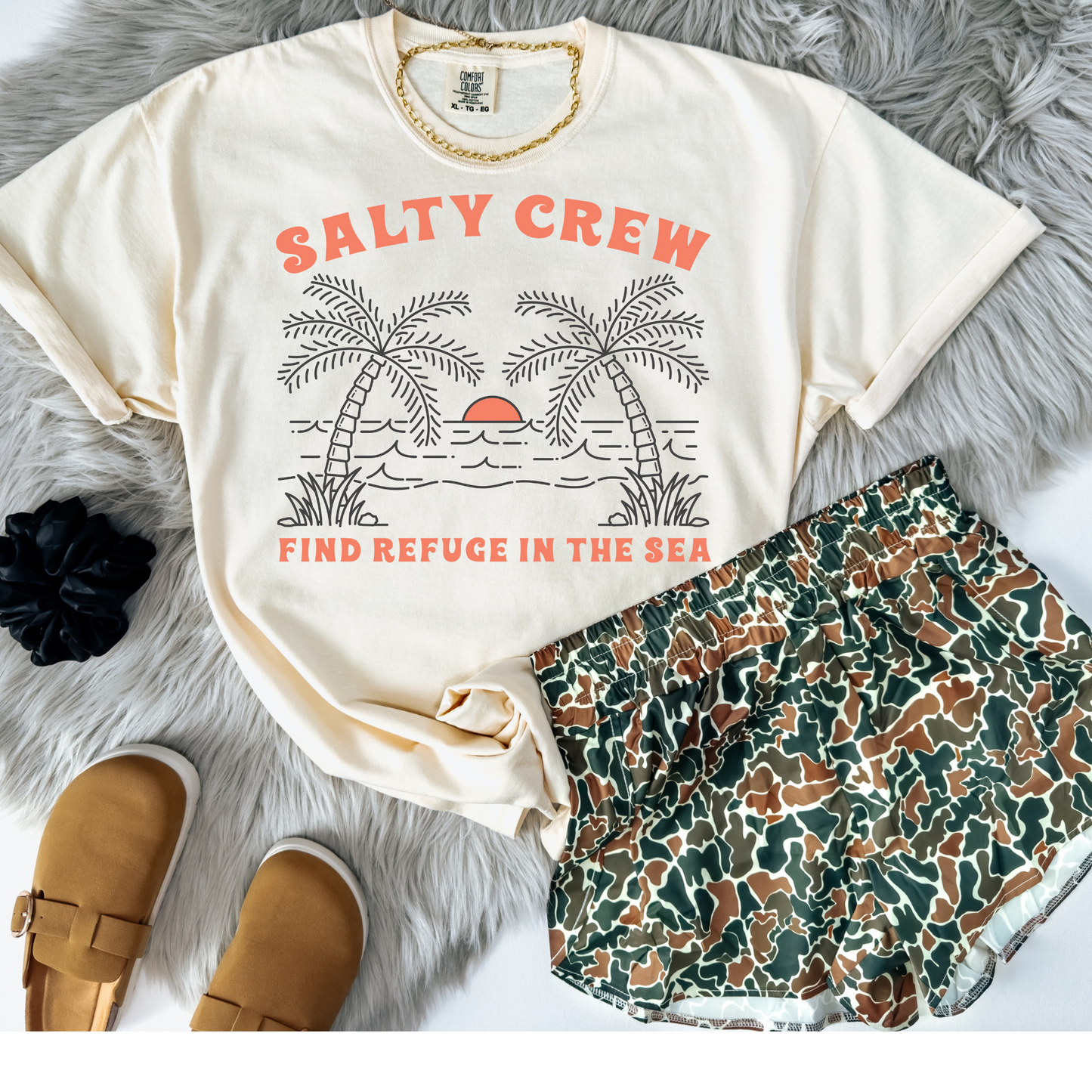 Salty Crew Find Refuge in the Sea Summer DTF Transfer