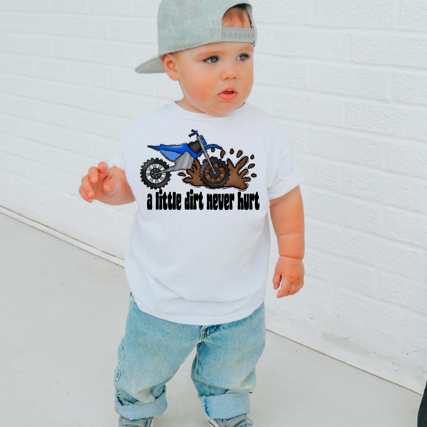 A Little Dirt Never Hurt Kids Dirtbike PNG Digital Download