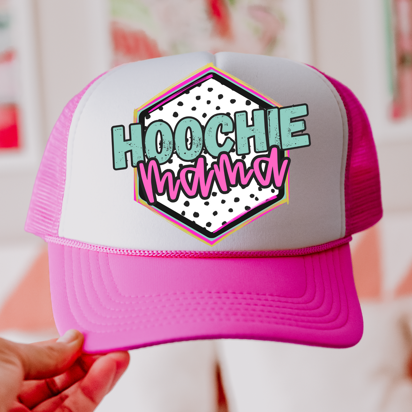 Preppy Hoochie Mama Clear Film Screen Print Transfer Pocket/Hat Transfer