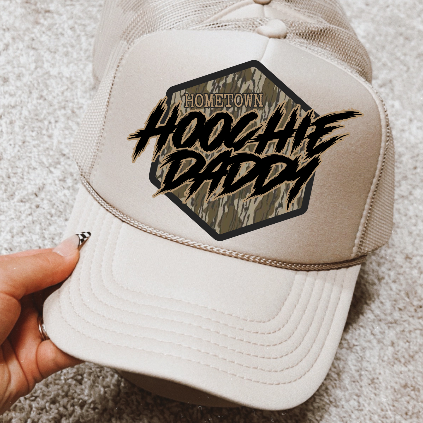 Hometown Hoochie Daddy Clear Film Screen Print Transfer Pocket/Hat Transfer