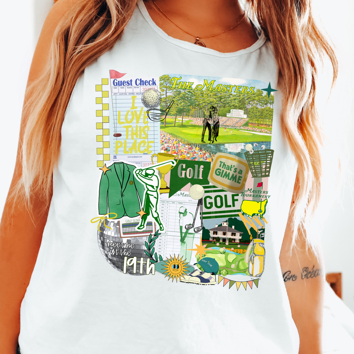 Masters Golf Collage DTF Transfer