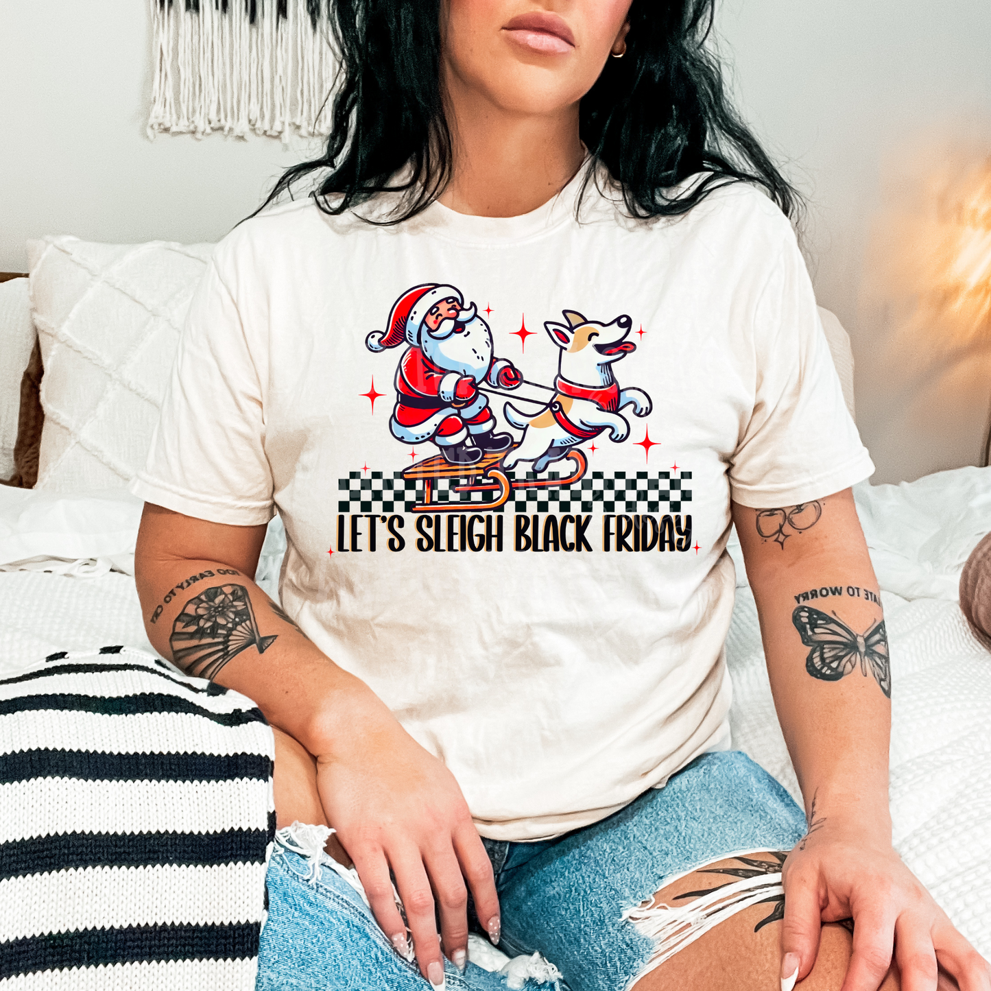 Let's Sleigh Black Friday Exclusive Sublimation Transfer