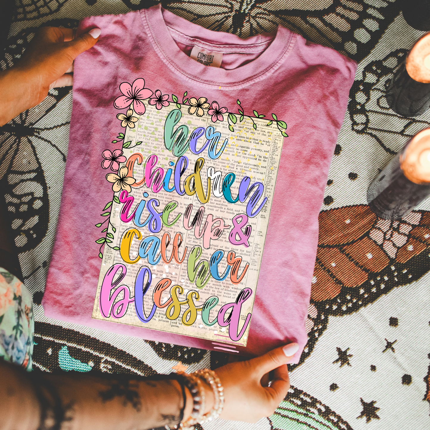 Her Children Rise Up & Call Her Blessed DTF Transfer