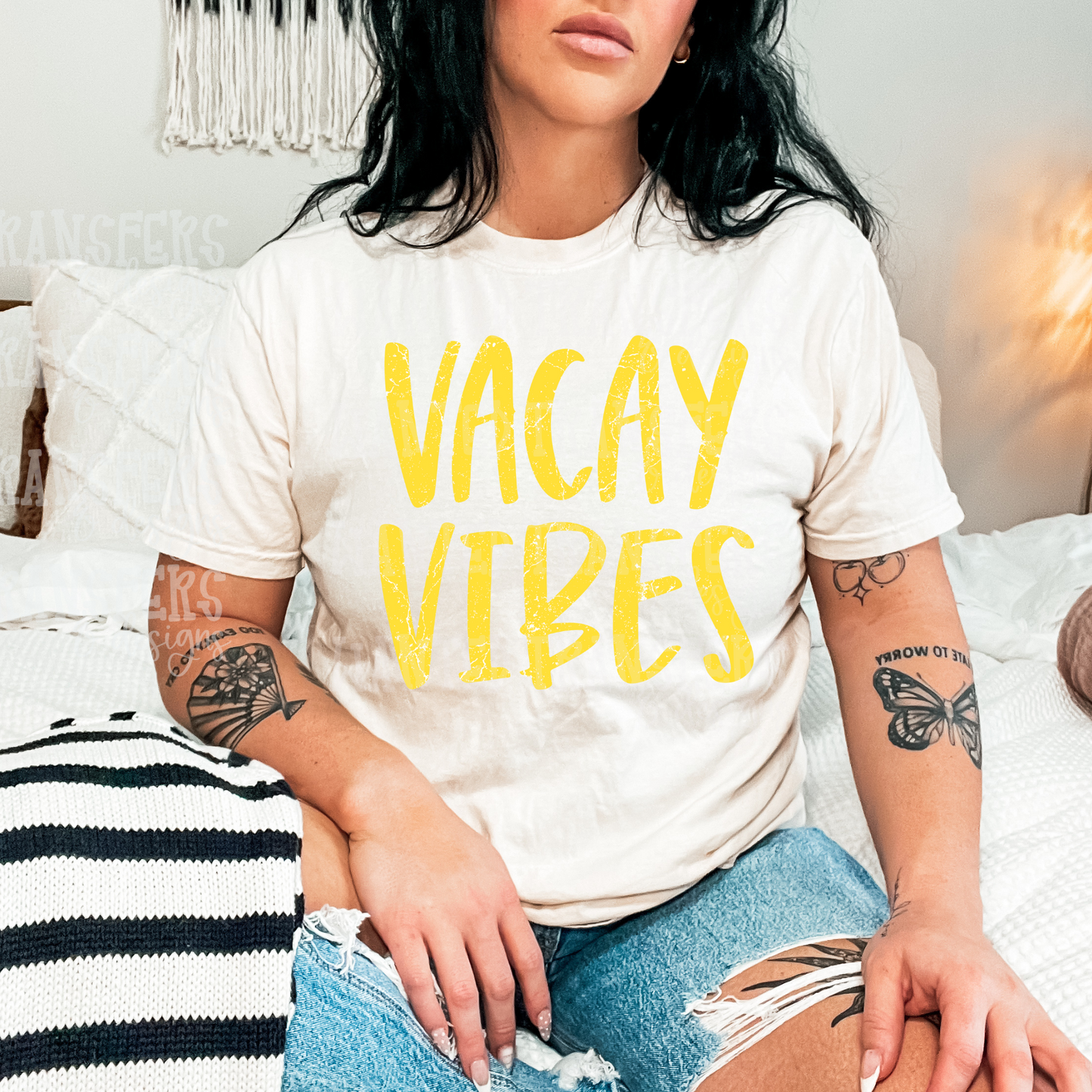Vacay Vibes Yellow Exclusive Sublimation Transfer