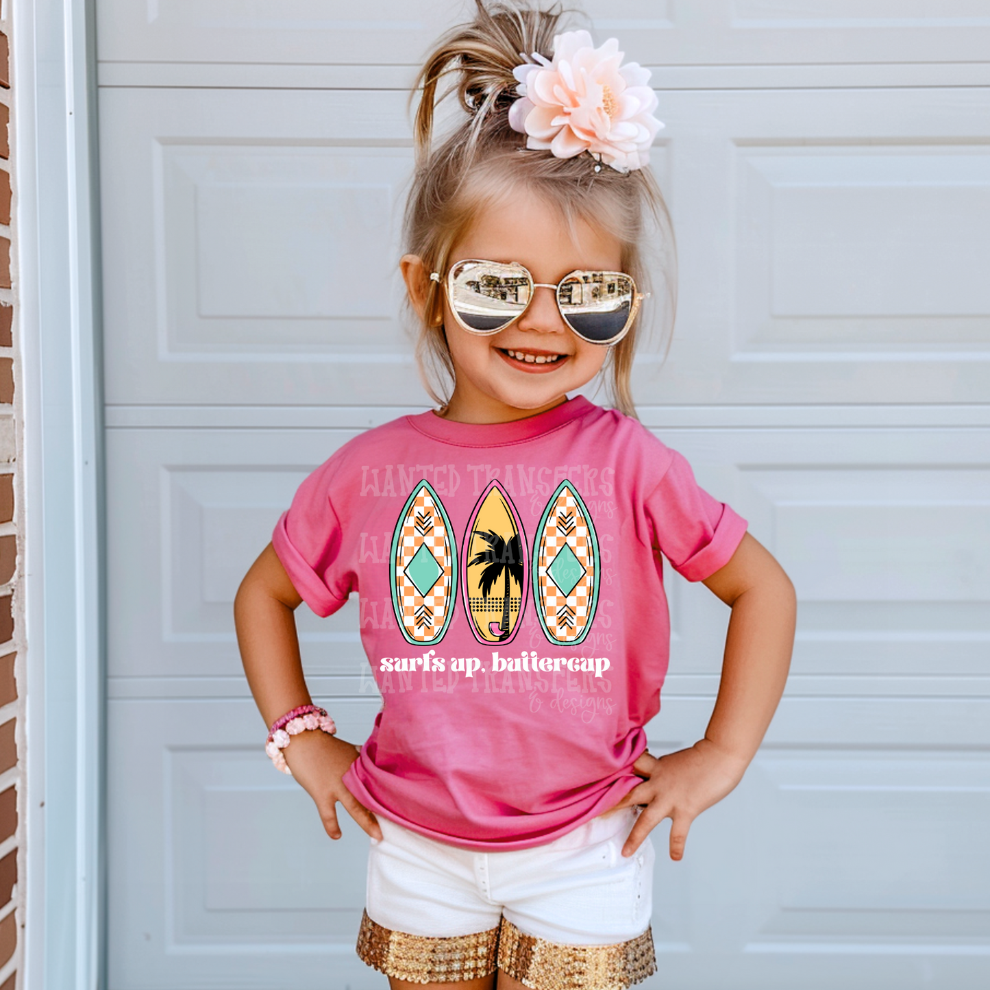 Surf's Up Buttercup White Exclusive Sublimation Transfer