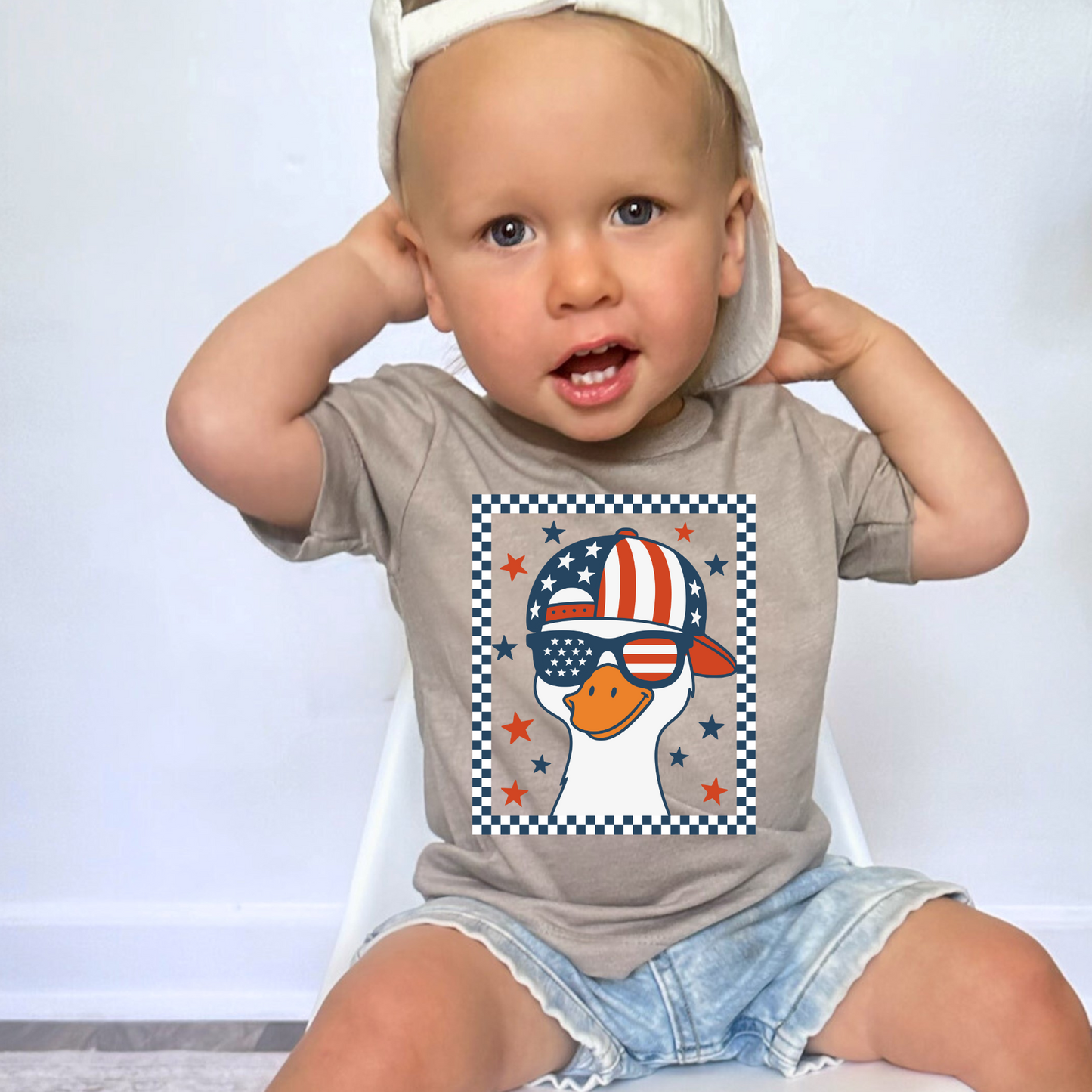 Boys 4th of July Snapback Goose DTF Transfer