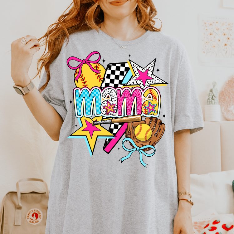 Softball Mama Doodles DTF Transfer