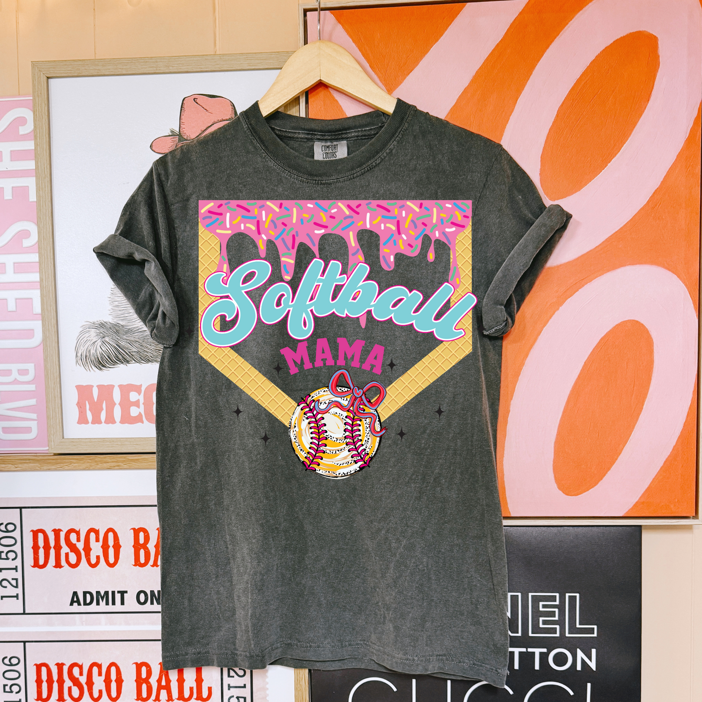 Softball Mama Homeplate DTF Transfer