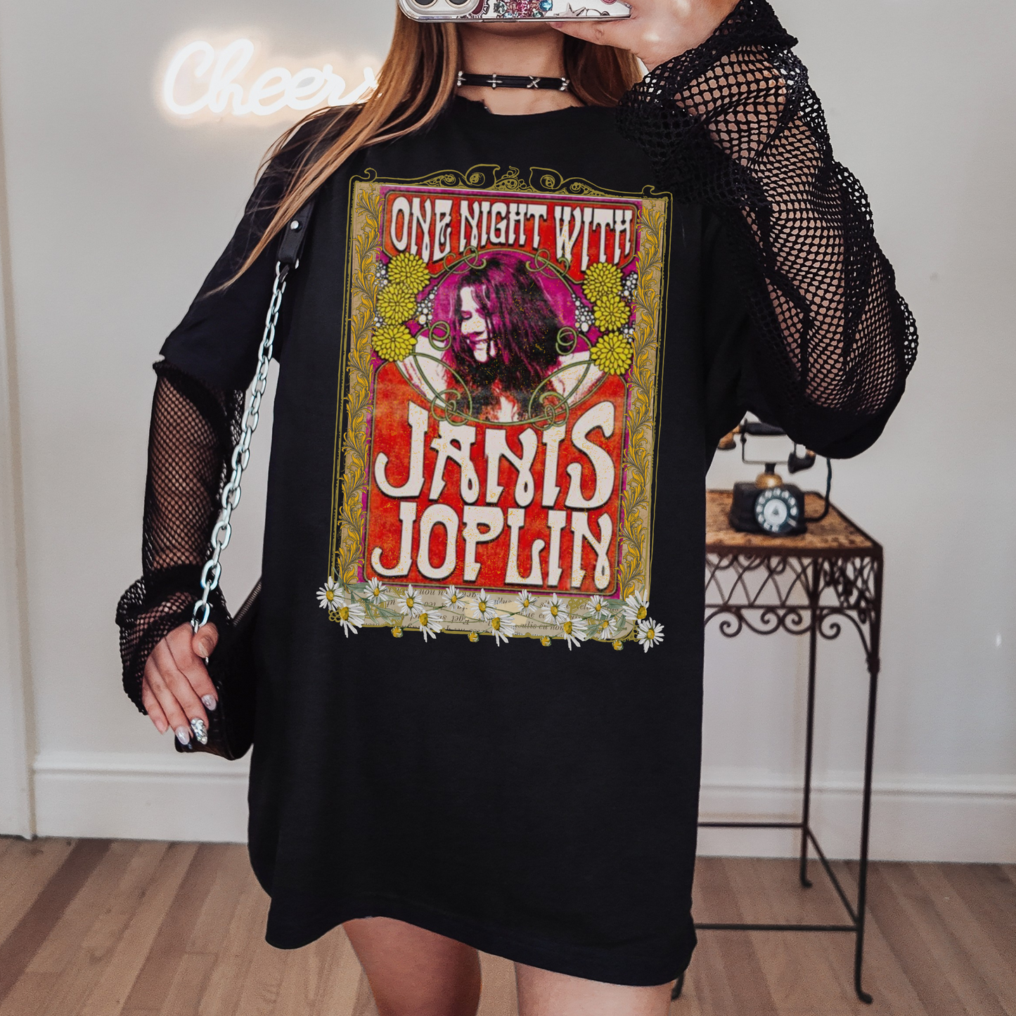 Vintage Janis DTF Transfer