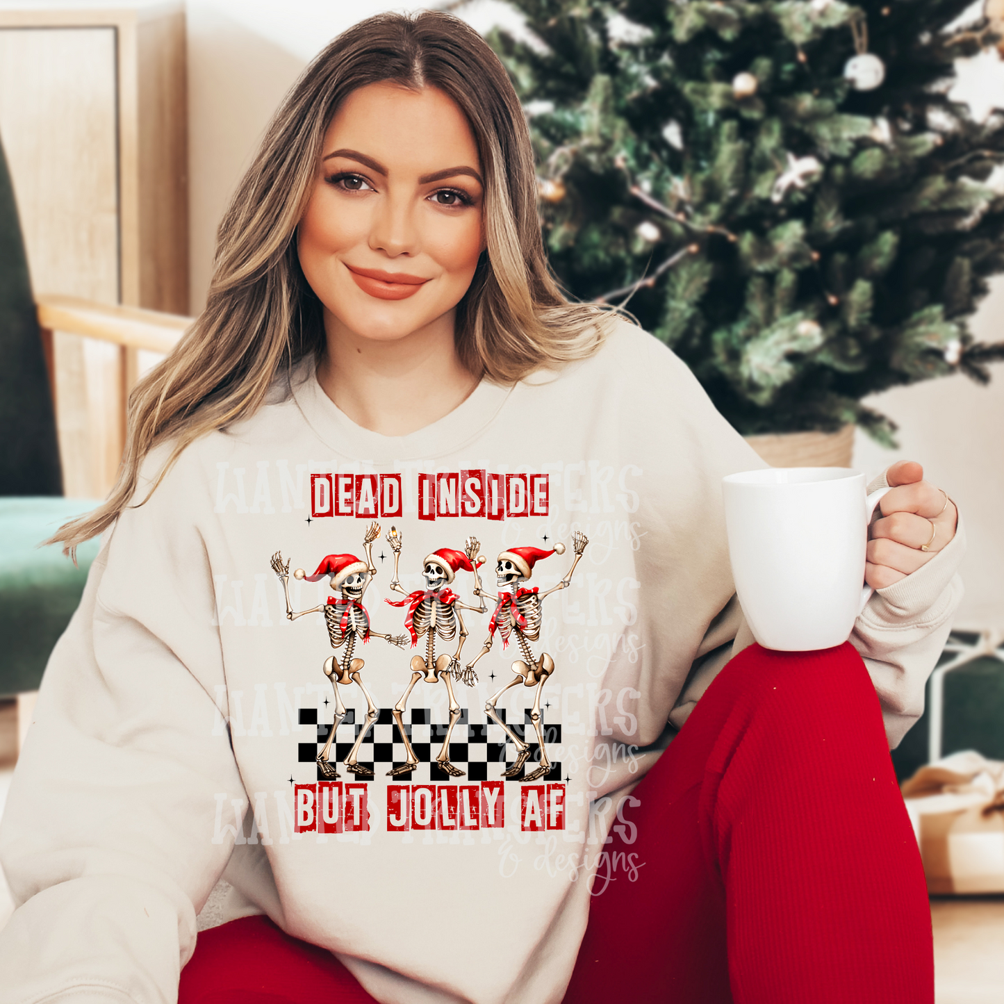 Dead Inside but Jolly AF Exclusive Sublimation Transfer