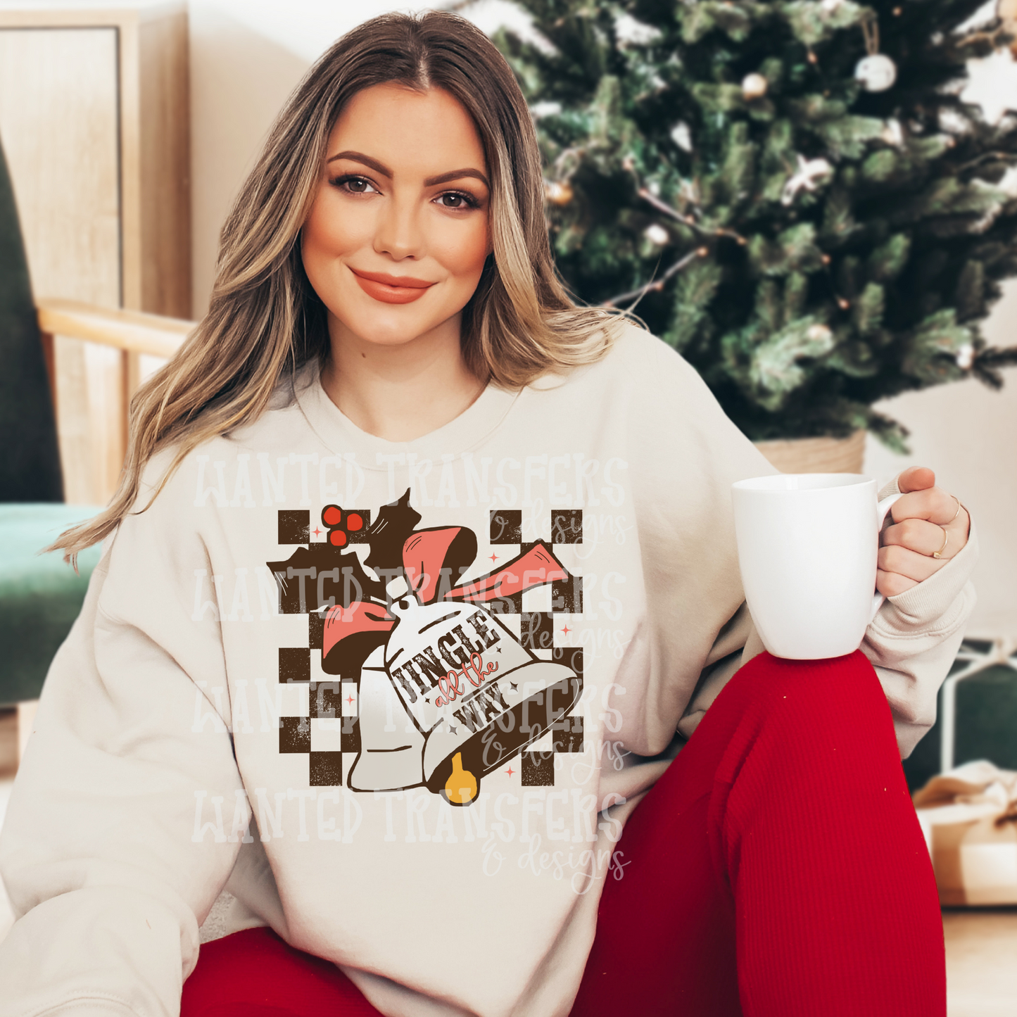 Jingle All The Way Bells Exclusive Sublimation Transfer