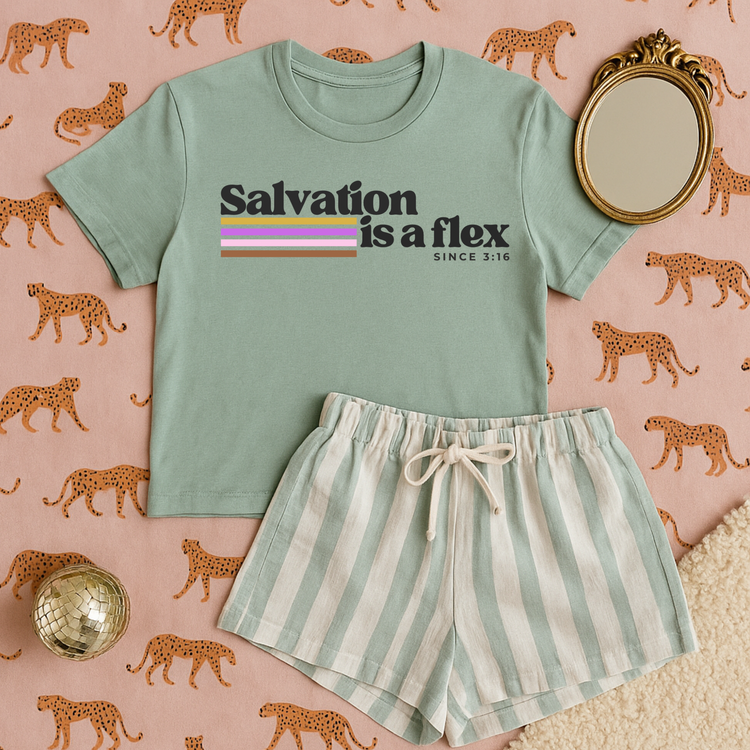 Salvation is a Flex Faith DTF Transfer