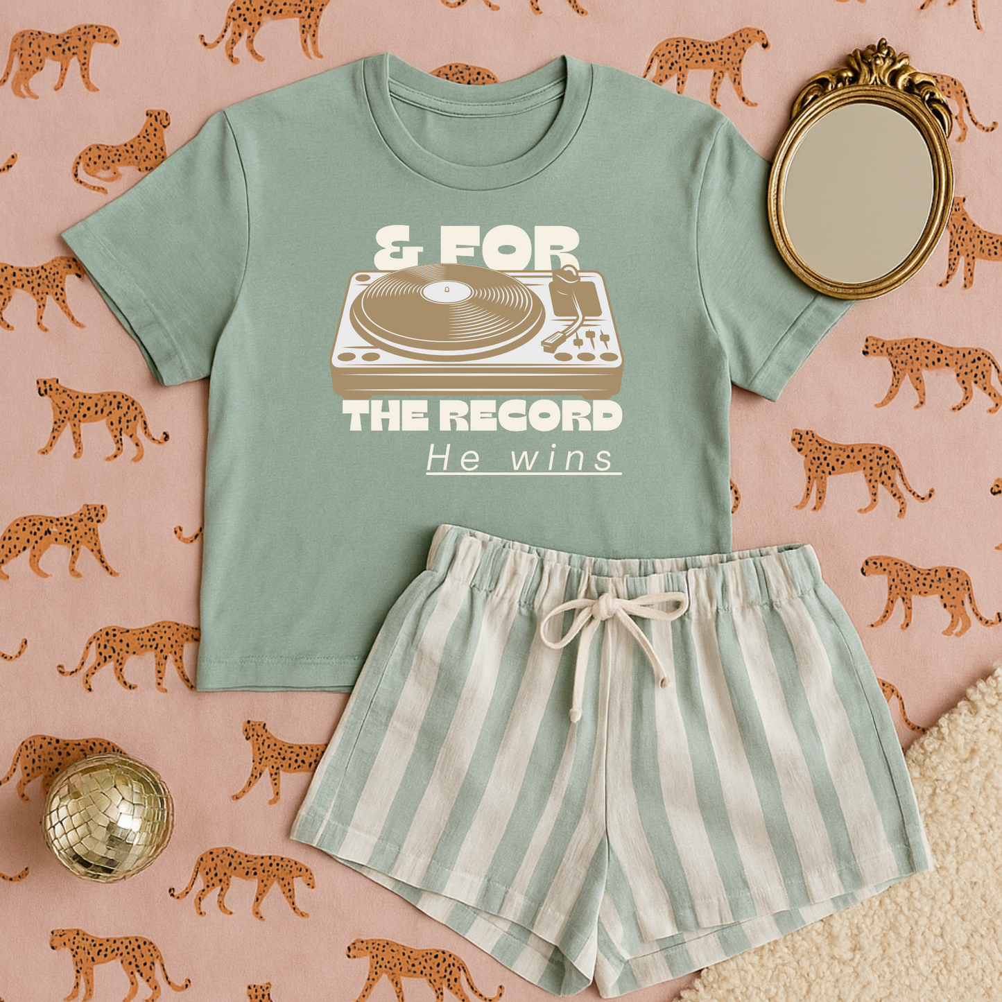 And for the Record, He Wins Faith DTF Transfer