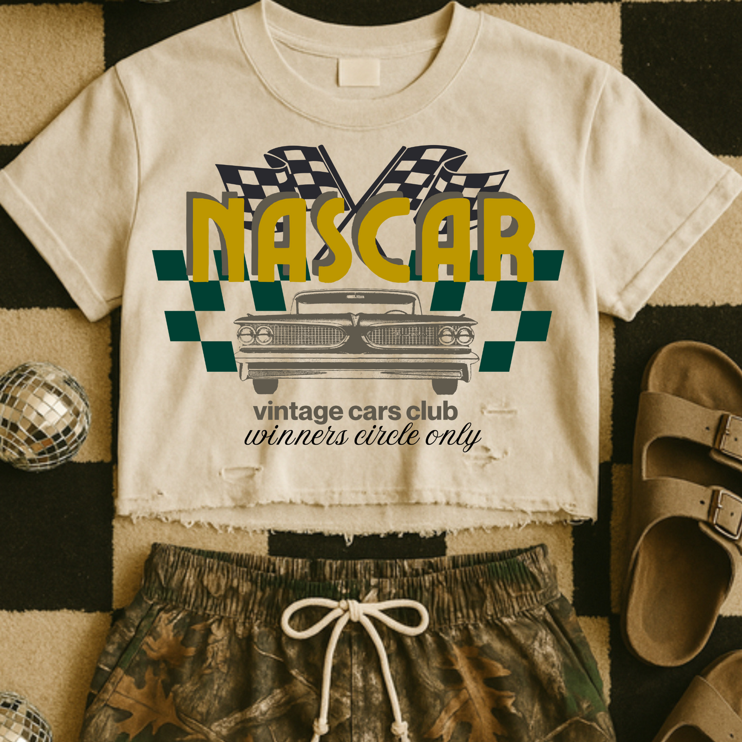 Vintage Cars Club Retro DTF Transfer