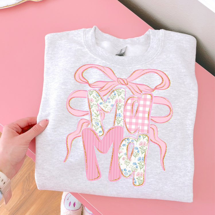 Mama Pink Coquette Floral DTF Transfer