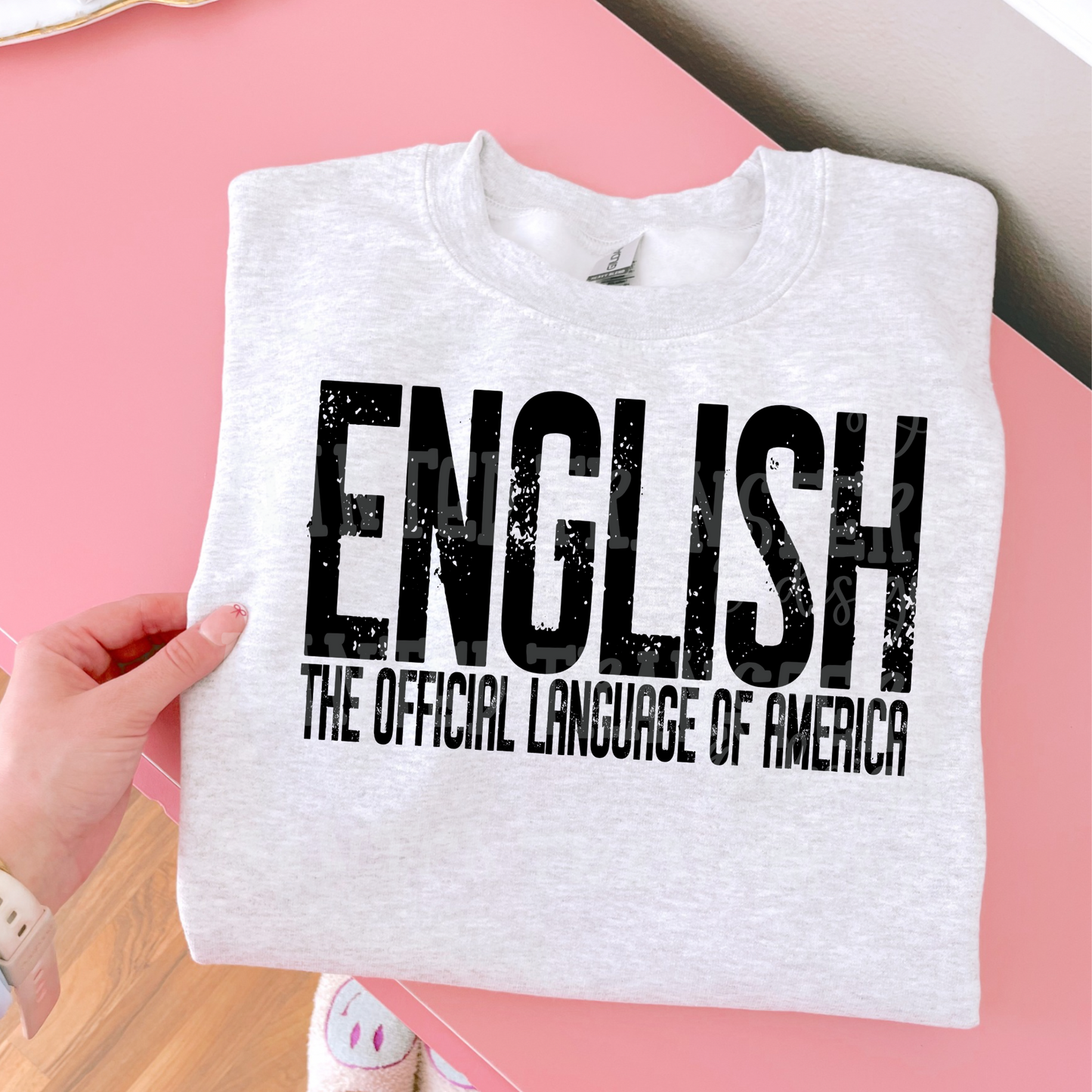 English The Official Language Exclusive Sublimation Transfer