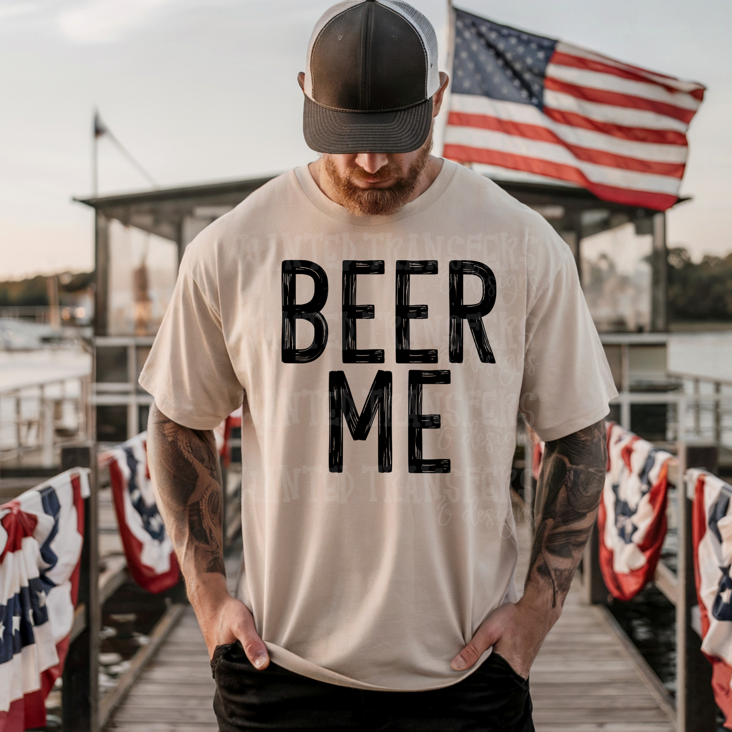 Beer Me (black) Exclusive Sublimation Transfer